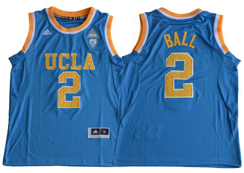 Bruins #2 Lonzo Ball Blue Stitched Youth NCAA Jersey - Click Image to Close